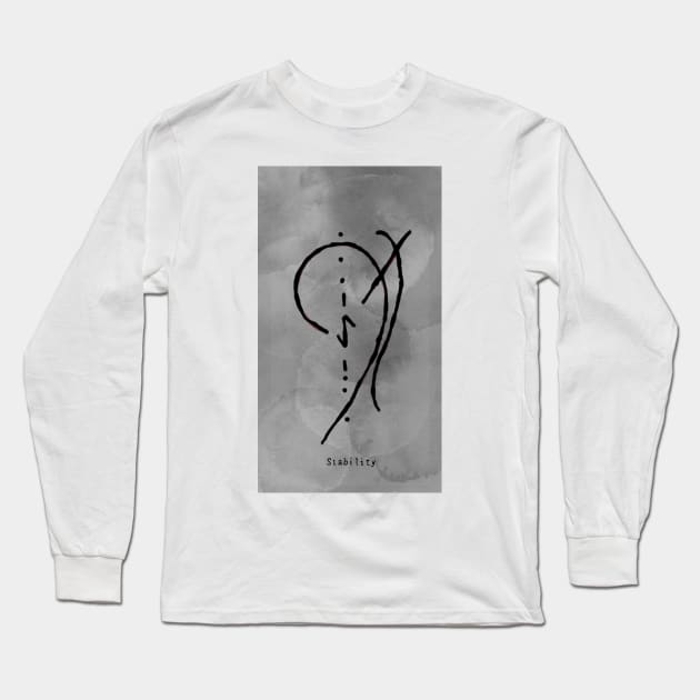 Stability Symbol Tattoo Long Sleeve T-Shirt by neetaujla